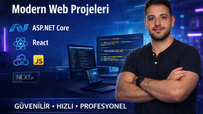 Next.js /React ile modern ve mobil uyumlu web sitesi yaparım