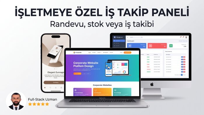 işletmenize randevu ve iş takip paneli yaparım