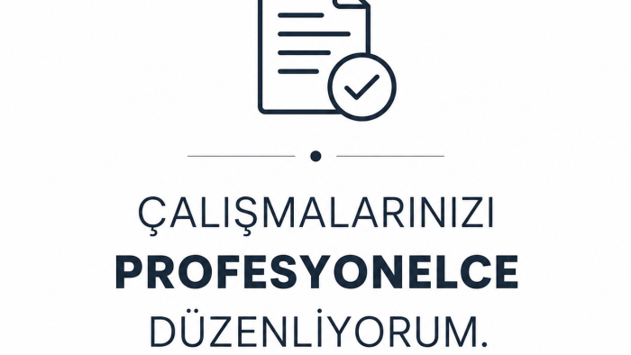 tezinizin veya projenizin kontrolünü yapabilirim