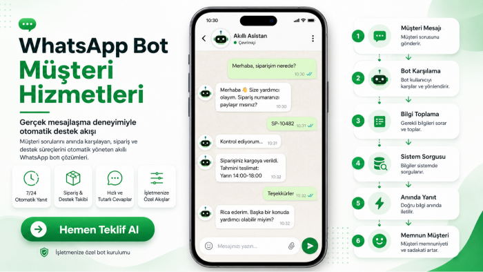 n8n ve yapay zeka ile Whatsaap BOT otomasyonu kurarım