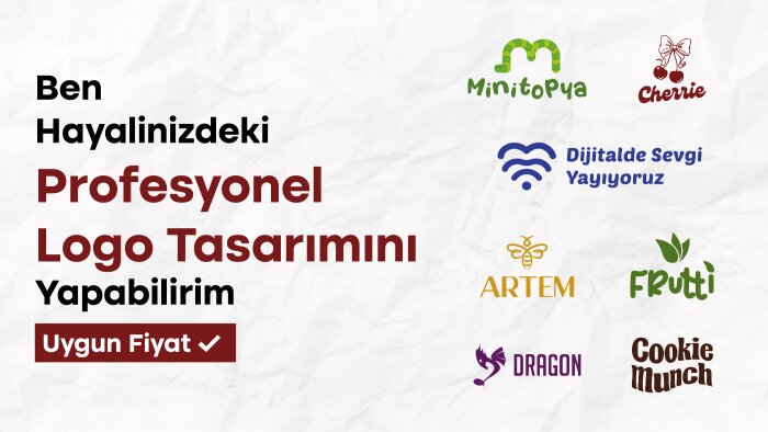 hayalinizdeki profesyonel logo tasarımını yapabilirim