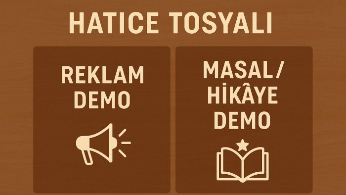 iyi diksiyonumla seslendirme yapıyorum