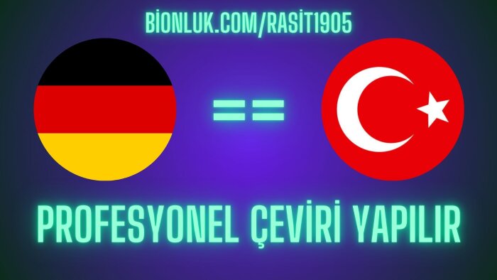 Türkçe-Almanca ve Almanca-Türkçe çeviri yaparım
