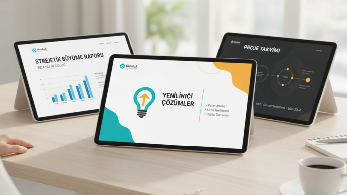 profesyonel ve etkili sunum hazırlarım