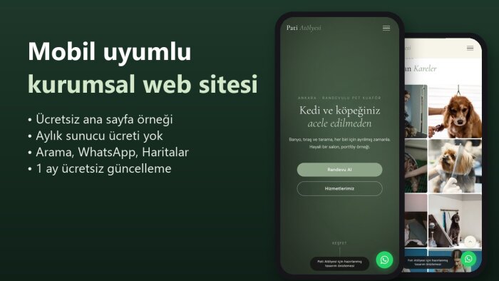 işletmeniz için mobil uyumlu kurumsal web sitesi yaparım