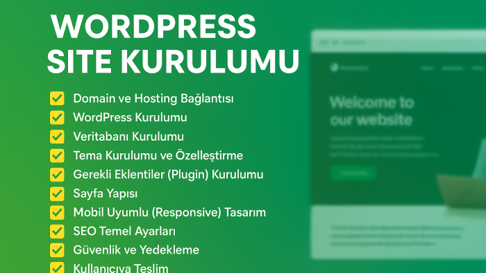 WordPress ile modern ve profesyonel web sitenizi kuruyorum