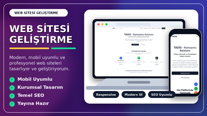  işletmenize özel profesyonel web sitesi yapıyorum