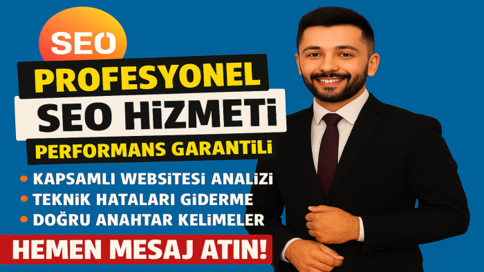 websiteniz için gerekli SEO hizmeti sunarım