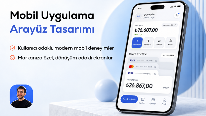  iOS ve Android için mobil uygulama tasarımı yaparım
