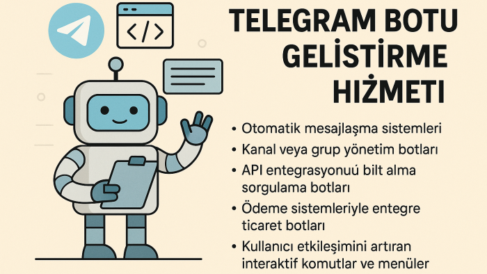 telegram botu geliştirebilirim