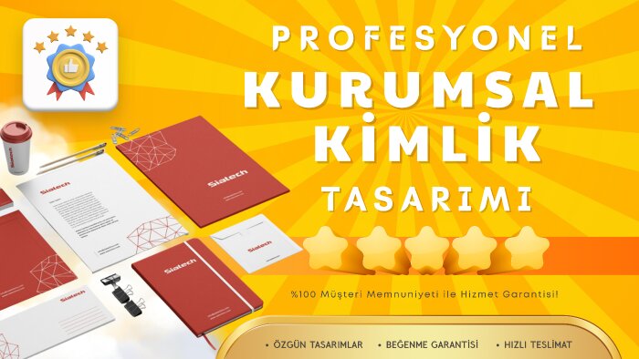 profesyonel şekilde kurumsal kimliğinizi tasarlarım