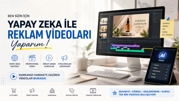 sizin için yapay zeka ile reklam videoları yaparım