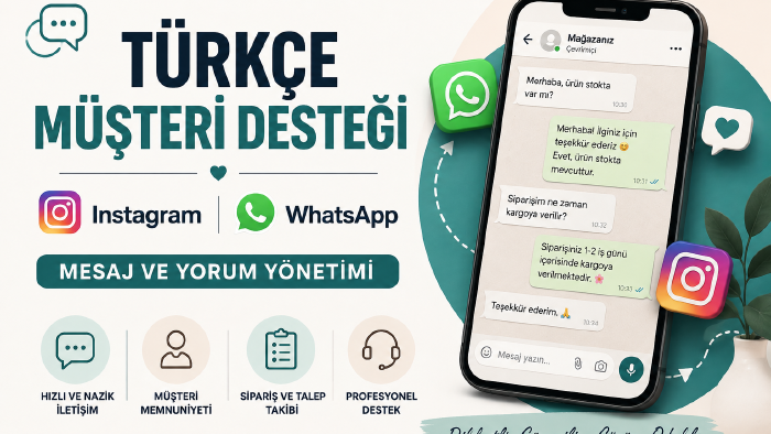 markanızın müşteri memnuniyetini sağlarım