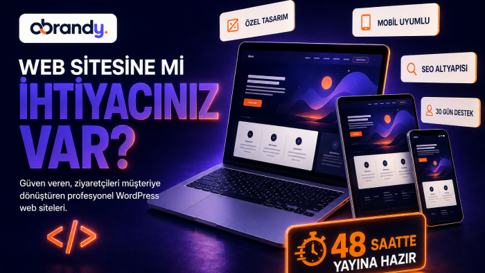 anahtar teslim web sitenizi hazırlıyorum
