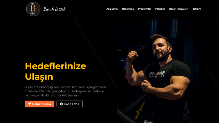 fitness web sitesi hazırlarım