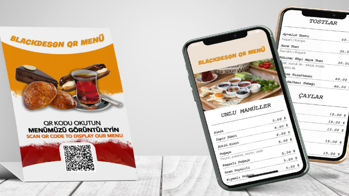işletmenize özel qr kodlu menü tasarlarım