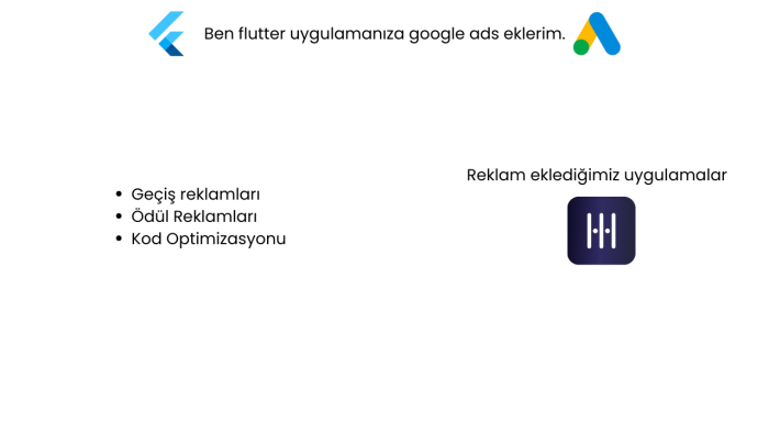 Flutter uygulamanıza reklam entegre edebilirim