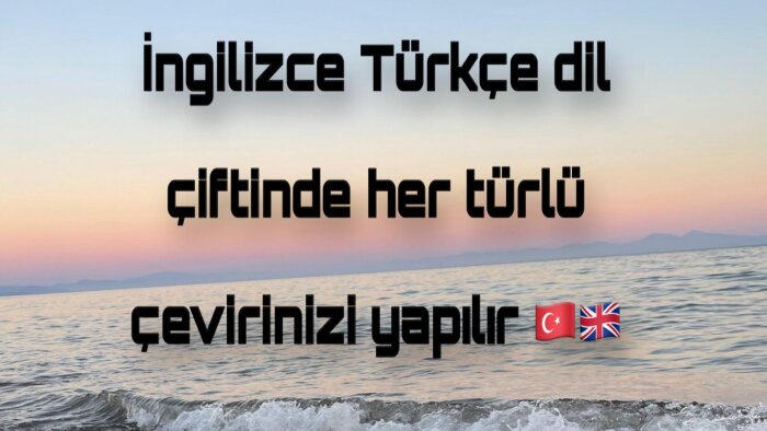 İngilizce Türkçe dil çiftindeki her türlü çevirinizi yaparım