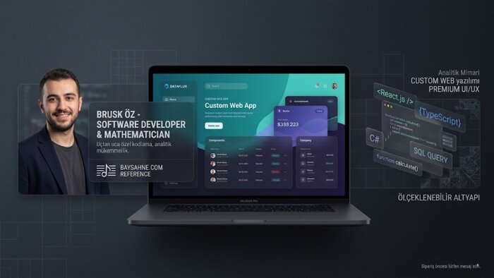 markanıza özel profesyonel web projeleri geliştiririm