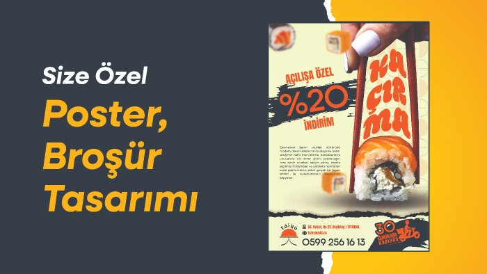 sizler için broşür veya poster tasarımı yaparım