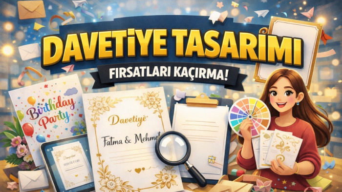 zarif ve etkileyici davetiyeler tasarlarım