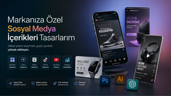 dikkat çeken sosyal medya içerikleri tasarlarım
