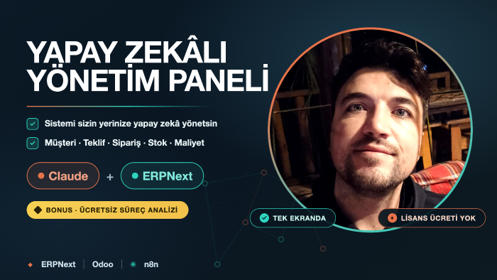 işletmeniz için yapay zekâ destekli yönetim paneli kurarım