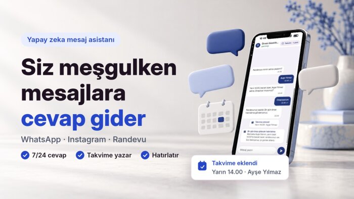 yapay zeka destekli whatsapp ve instagram asistanı kurarım