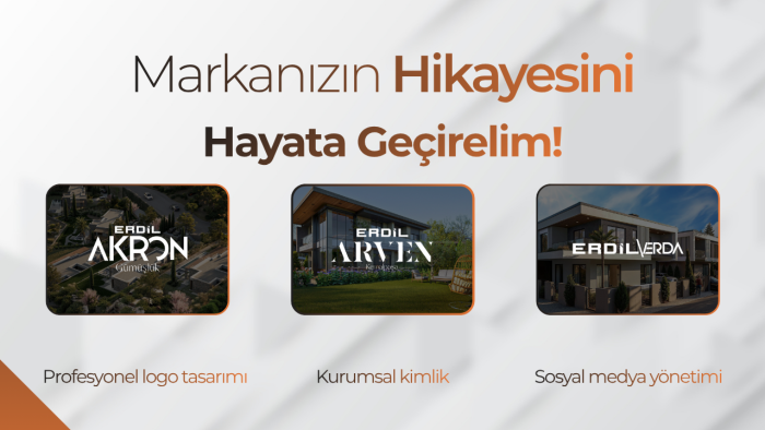 işletmenizin hikayesini anlatan logoyu tasarlıyorum