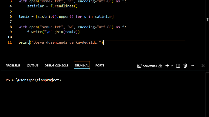 python ile küçük otomasyon scriptleri hazırlarım