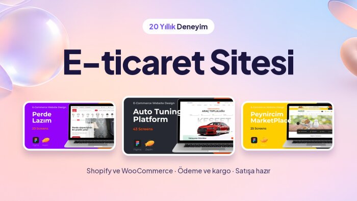 Shopify ve WooCommerce e-ticaret sitesi kuruyorum