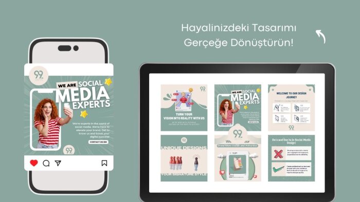 profesyonel post & story tasarımı yaparım