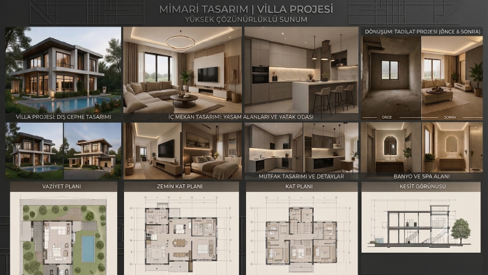 mimari projelerinizi çizer ve renderlarım