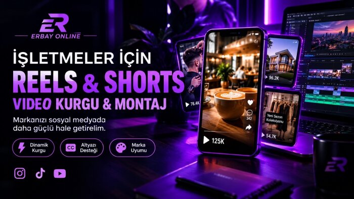 işletmeler için Reels, Shorts videolarınızı kurgularım