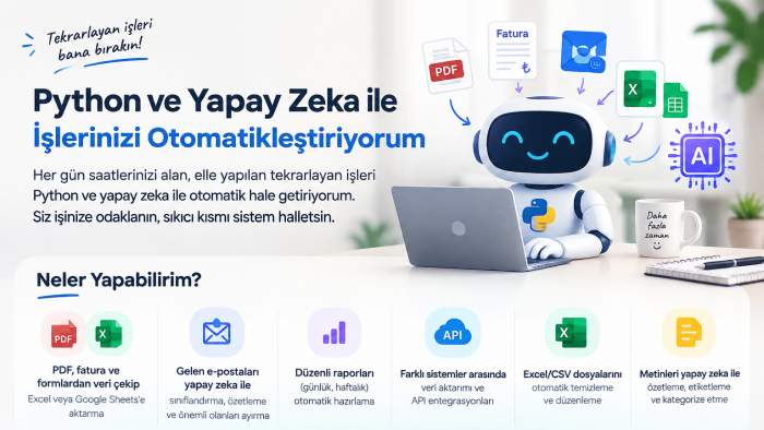 tekrarlayan işlerinizi otomatikleştiririm