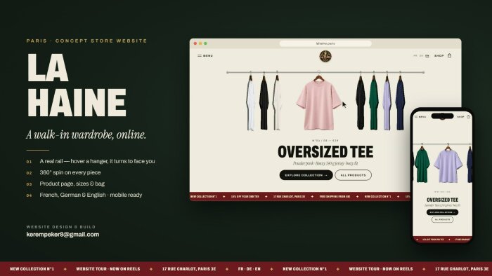 butik mağazanız için şık bir e-ticaret sitesi tasarlarım