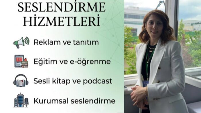 seslendirme alanında hizmet vermekteyim