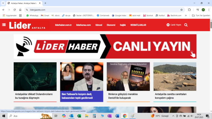 lidergazete haber sitesinde tanıtım yazısı yayınlayabilirim