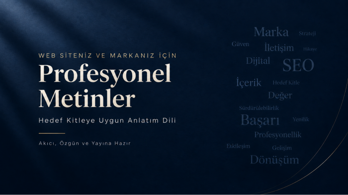 web siteniz için SEO uyumlu özgün metinler yazarım