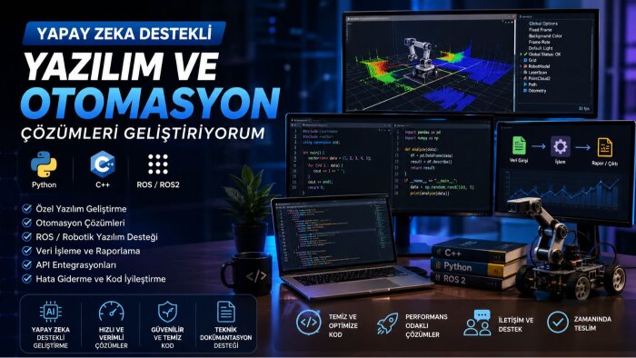 yapay zeka destekli yazılım ve otomasyon geliştirebilirim