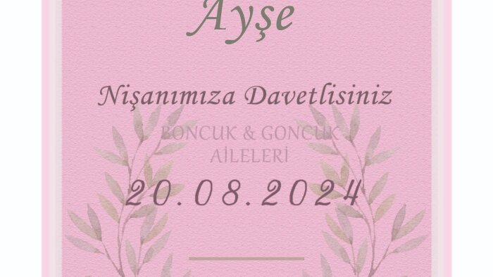 isteğinize göre size davetiye tasarlayabilirim