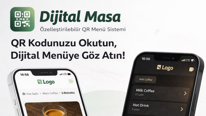 özelleştirilebilir qr menü sistemi yazıyorum