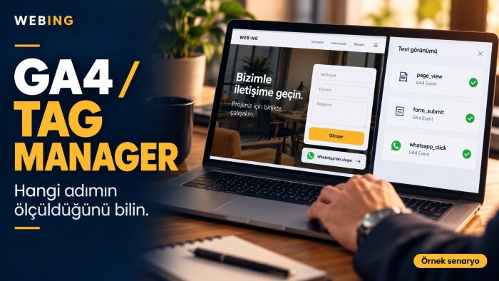 ga4 ve google tag manager dönüşüm takibini kurarım