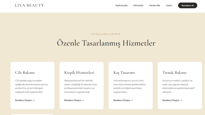 markanıza özel modern web siteleri tasarlıyorum