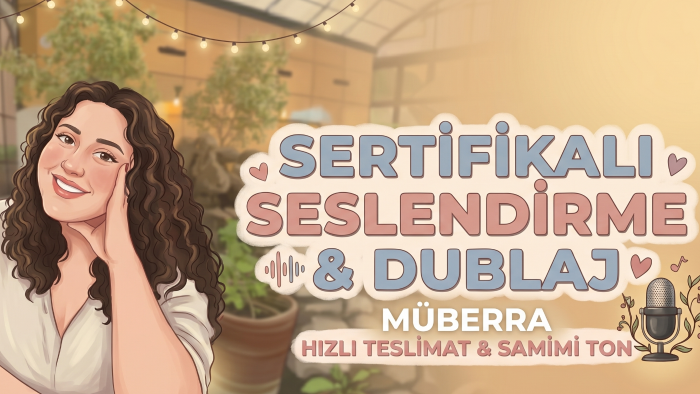 eğitimli sesimle projenize hayat ve duygu katarım