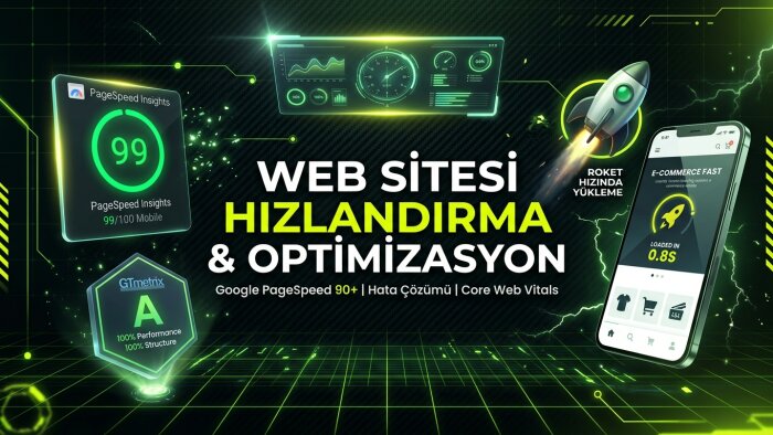 web sitenizin açılış hızını artırıp hataları çözebilirim