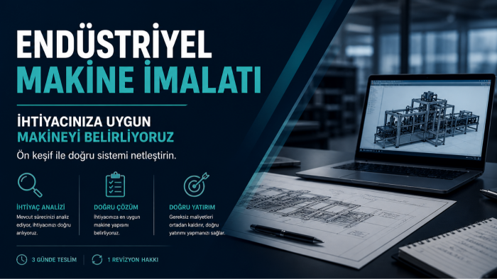 makine ihtiyacınızı analiz edip doğru sistemi belirliyorum