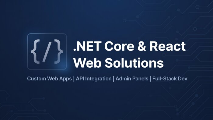 modern .NET ve React web uygulamaları geliştiriyorum