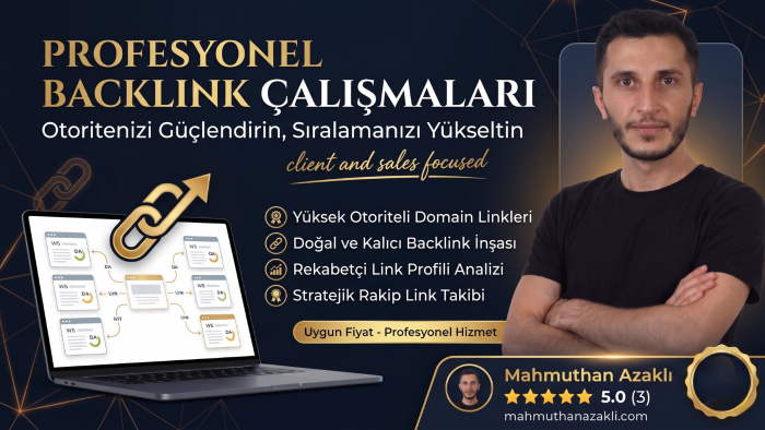 sıralama odaklı doğal ve etkili backlink çalışması sağlarım
