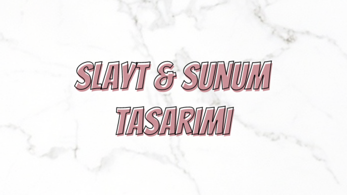 her türlü konuda sunum, slayt hazırlayabilirim